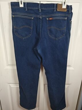 Vintage 1987 Lee Riders Jeans Mens 38x30 Made in USA Dark Wash Union Made